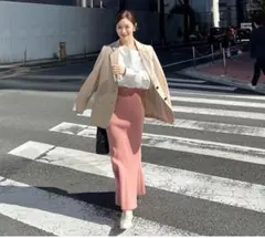 COCODEAL ココディール リブニットマーメイドスカート