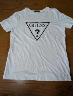 GUESS トライアングルロゴ Tシャツ ホワイト