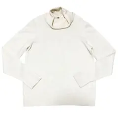 ユニクロ　メンズ　カシミヤタートルネックセーター　オフホワイト　M