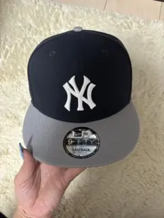 New Era 9FIFTY ネイビー/グレー キャップ