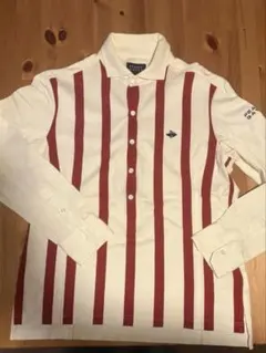 最終価格PEARLY GATES ストライプ長袖ポロシャツ サイズ4