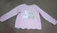 mezza piano 長袖カットソー ピンク　110cm