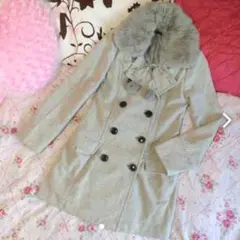 イング INGNI ラビット ファー 付ドーリー コート セシル 系