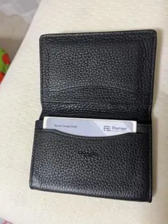 COACH メンズ 名刺入れ カードケース レザー ブラックのサムネイル