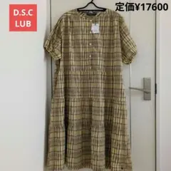2025年新品ドラッグストアーズ　D.S.Cティアード切り替えワンピー　サイズＦ