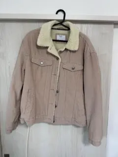 Bershka リブボアジージャン　ピンク Lサイズ