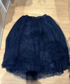 Maison de ELLE ネイビー フレアチュールスカートのサムネイル