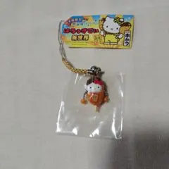 大阪限定　ご当地キティ　新世界バージョン　串かつ　ストラップ　根付け