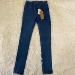 グレイル　ハイウエスト　スキニーデニム　ブルー　M