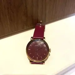 MARC BY MARC JACOBS ワインレザーバンド 時計 MBM3290