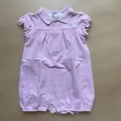 Ralph Lauren ピンク ポロロンパース 70cm