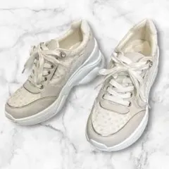 ESPERANZA 厚底 ホワイト スニーカー M