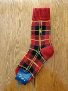 【新品】Polo Ralph Lauren チェック柄ルームソックス