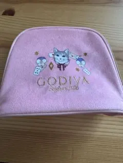 GODIVA ポーチ ピンク 猫柄のサムネイル