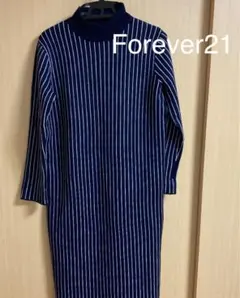 Forever21 ストライプ ニット ワンピース