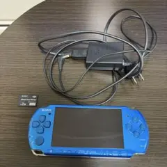 PSP-3000 本体 青色 ACアダプター・メモリーカード付き