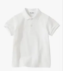 超美品familiar ホワイト ポロシャツ　お受験