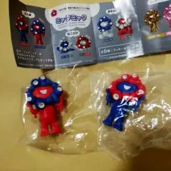 値下げ不可 ミャクミャク 赤色 青色 ガチャカプセルトイ 大阪万博 2個