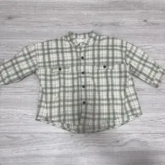 mamaraku チェック柄 長袖シャツ 90cm