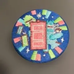 ディズニーキャラクター 刺繍缶バッジ ビスケット 缶バッチ モンスターズインク