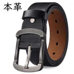 ◇ベルト メンズ レザー 本革 黒 無地 シンプル フォーマルビジネス0302