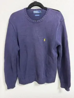 90s Polo by Ralph Lauren パープル ニットセーター M