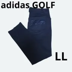 【美品】adidas アディダス メンズウェア ゴルフ パンツ ネイビー LL