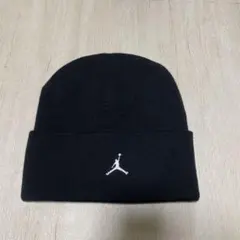 Nike ブラック ニット帽 ジャンプマンロゴ　ジョーダン