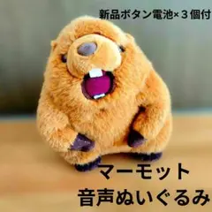 雄たけび！！　マーモット　音声　ぬいぐるみ