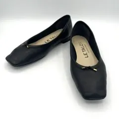 LE TALON ルタロン 25cm レザースクエアボロネーゼバレエシューズ