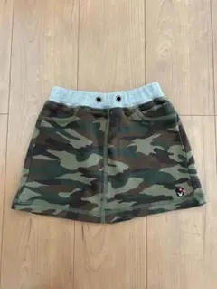 ミキハウス　迷彩柄ウエストゴムスカート