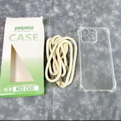 iPhone15promax クリア　スマホケース　カバー　ショルダーストラップ