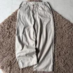 美品✨pas de calais ストライプ コットン イージーパンツ ベージュのサムネイル