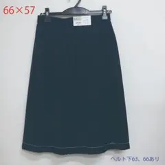 富士ヨット　プリーツスカート　紺色　66×57