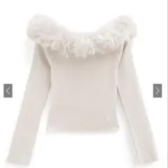 取り外し可　オフショルニット