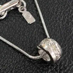 美品✨スワロフスキー ネックレス クリスタル パヴェ シルバー 希少 高級感
