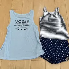 水着160 女の子　Girls 水着3点セット