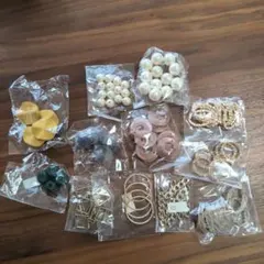 ビーズ・アクセサリー材料セット　秋物パーツ
