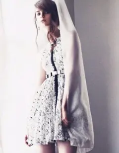 FRAY I.D レースワンピース　プリーツ　膝上丈