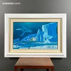 美品 松浦敬文「水辺の城」リトグラフ 直筆サイン入り 代表作 飛翔会