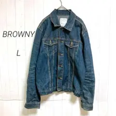 BROWNY　デニムジャケット　L　コットン