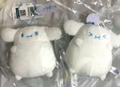 新品タグ付き　シナモロール　ぷくぷく　セリフ付きマスコット　2種セット　サンリオ