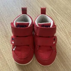 アシックス　レッド ファーストシューズ　13cm