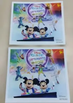 Disney On Ice　40周年記念 ステッカー 2枚（非売品）のサムネイル