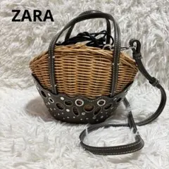 ZARA 2WAY かごバッグ ショルダーバッグのサムネイル
