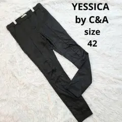 YESSICAC&A/イェシカフェイクレザースキニーパンツストレッチレギパン