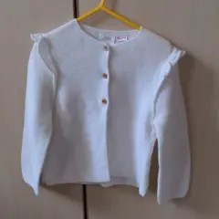 ザラ　９８センチ　肩フリル　カーディガン