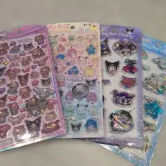 ■正規品■サンリオ うるちゅるポップシール スパンコールパーティ シール セット