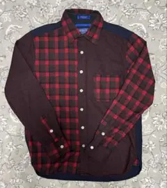 ペンドルトン UR別注 クレイジーチェックウールネルシャツ 赤　赤チェック M