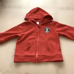 バースデイ　ミッキー　パーカー　赤　80サイズ